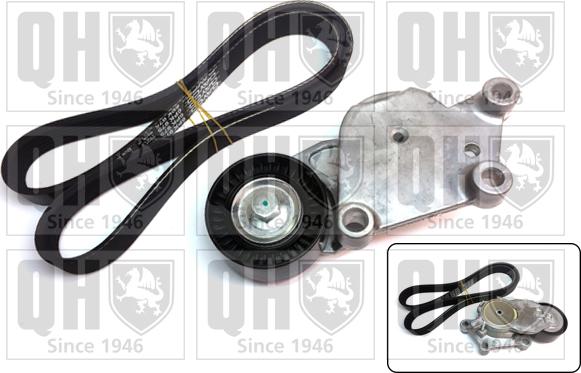 Quinton Hazell QDK87 - Поликлиновый ременный комплект www.autospares.lv