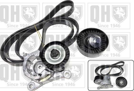 Quinton Hazell QDK24 - Поликлиновый ременный комплект www.autospares.lv