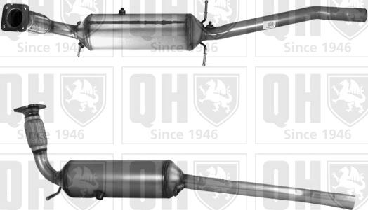 Quinton Hazell QDPF11045HP - Nosēdumu / Daļiņu filtrs, Izplūdes gāzu sistēma www.autospares.lv