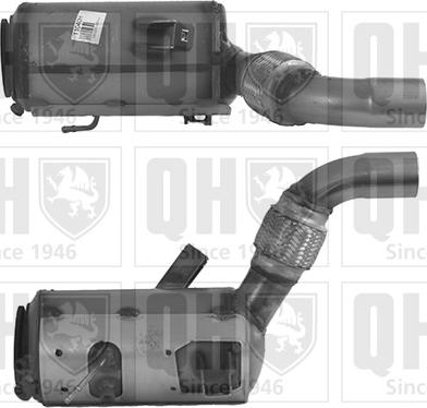 Quinton Hazell QDPF11040H - Сажевый / частичный фильтр, система выхлопа ОГ www.autospares.lv