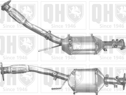 Quinton Hazell QDPF11059P - Сажевый / частичный фильтр, система выхлопа ОГ www.autospares.lv