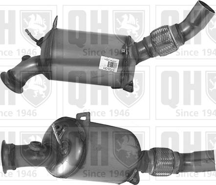 Quinton Hazell QDPF11050H - Nosēdumu / Daļiņu filtrs, Izplūdes gāzu sistēma www.autospares.lv