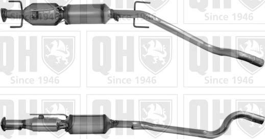 Quinton Hazell QDPF11076H - Nosēdumu / Daļiņu filtrs, Izplūdes gāzu sistēma www.autospares.lv