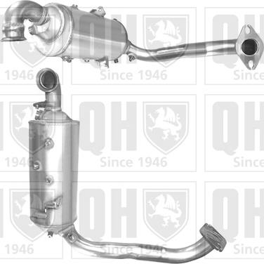 Quinton Hazell QDPF11070H - Сажевый / частичный фильтр, система выхлопа ОГ www.autospares.lv