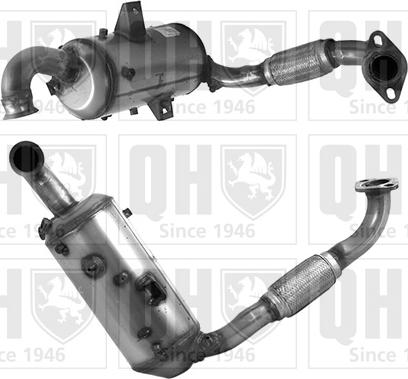 Quinton Hazell QDPF11163H - Сажевый / частичный фильтр, система выхлопа ОГ www.autospares.lv