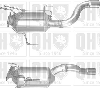 Quinton Hazell QDPF11175P - Nosēdumu / Daļiņu filtrs, Izplūdes gāzu sistēma www.autospares.lv