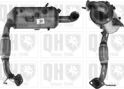 Quinton Hazell QDPF11244HP - Сажевый / частичный фильтр, система выхлопа ОГ www.autospares.lv