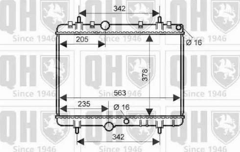 Quinton Hazell QER2290 - Radiators, Motora dzesēšanas sistēma www.autospares.lv