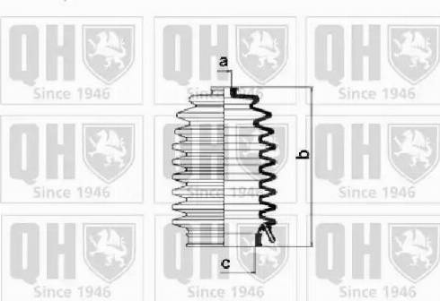 Quinton Hazell QG1445 - Комплект пыльника, рулевое управление www.autospares.lv