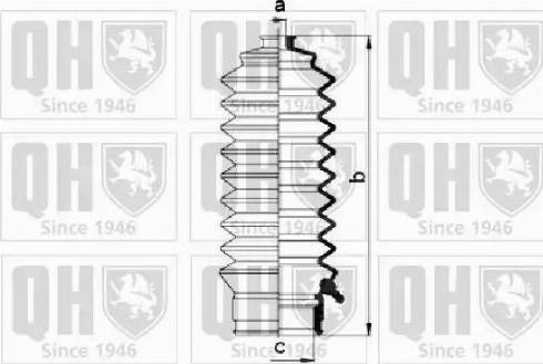 Quinton Hazell QG1445 - Комплект пыльника, рулевое управление www.autospares.lv