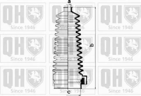 Quinton Hazell QG1405 - Putekļusargu komplekts, Stūres iekārta autospares.lv