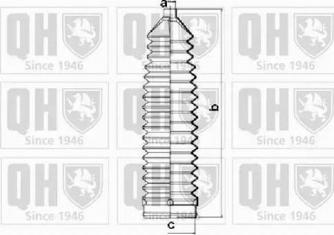 Quinton Hazell QG1410 - Putekļusargu komplekts, Stūres iekārta www.autospares.lv