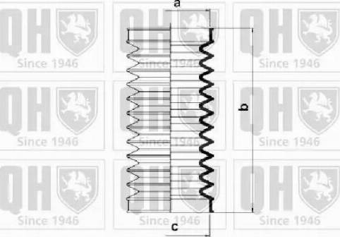 Quinton Hazell QG1423 - Комплект пыльника, рулевое управление www.autospares.lv