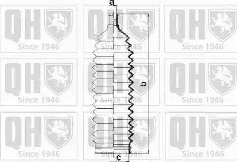 Quinton Hazell QG1505 - Putekļusargu komplekts, Stūres iekārta www.autospares.lv