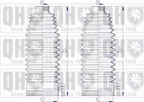 Quinton Hazell QG1577 - Putekļusargu komplekts, Stūres iekārta www.autospares.lv