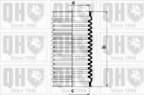 Quinton Hazell QG1051 - Putekļusargu komplekts, Stūres iekārta www.autospares.lv