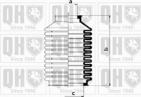 Quinton Hazell QG1083 - Putekļusargs, Stūres iekārta www.autospares.lv