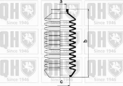 Quinton Hazell QG1078 - Пыльник, рулевое управление www.autospares.lv