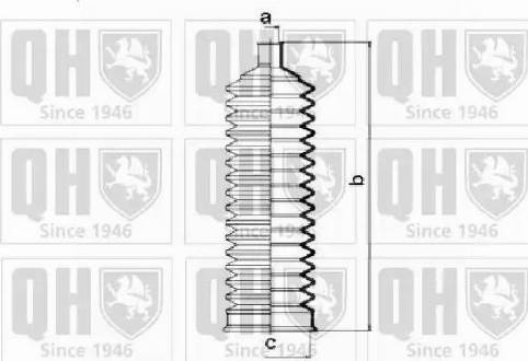 Quinton Hazell QG1378 - Putekļusargu komplekts, Stūres iekārta www.autospares.lv