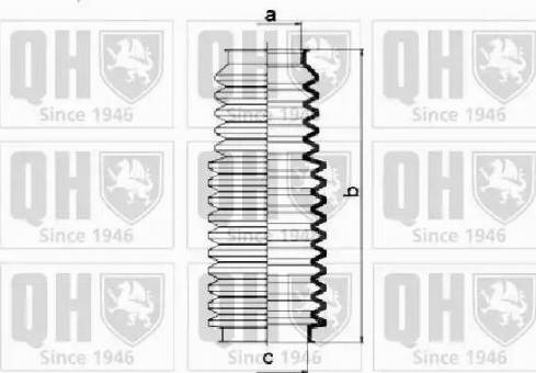 Quinton Hazell QG1258 - Putekļusargu komplekts, Stūres iekārta www.autospares.lv