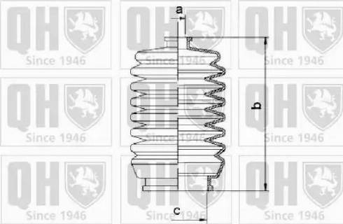 Quinton Hazell QG1204 - Putekļusargu komplekts, Stūres iekārta www.autospares.lv