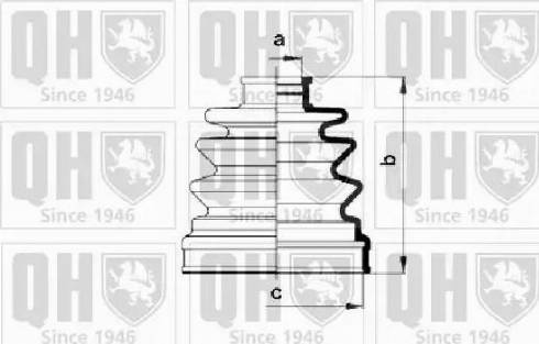 Quinton Hazell QJB956 - Putekļusargs, Piedziņas vārpsta www.autospares.lv