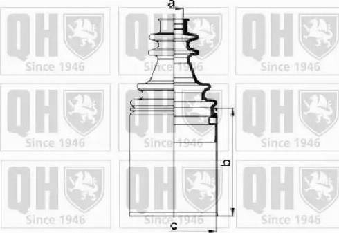 Quinton Hazell QJB952 - Putekļusargs, Piedziņas vārpsta autospares.lv