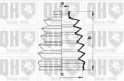 Quinton Hazell QJB900 - Пыльник, приводной вал www.autospares.lv