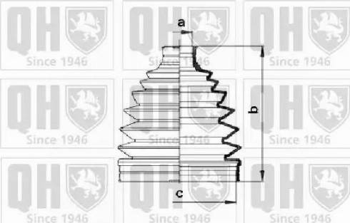 Quinton Hazell QJB901 - Putekļusargs, Piedziņas vārpsta www.autospares.lv