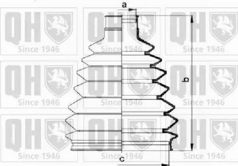 Quinton Hazell QJB908 - Bellow, drive shaft www.autospares.lv