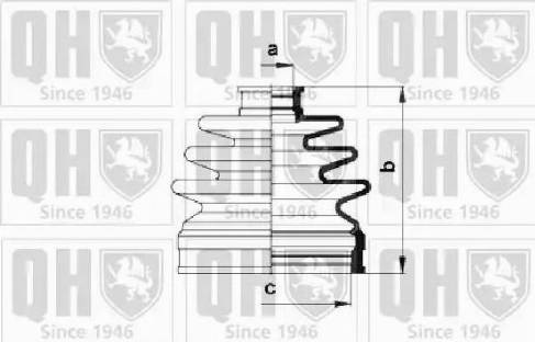 Quinton Hazell QJB985 - Putekļusargs, Piedziņas vārpsta autospares.lv