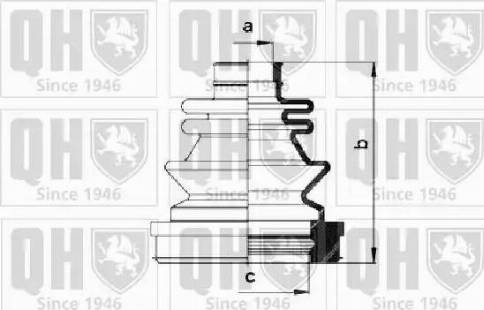 Quinton Hazell QJB983 - Putekļusargs, Piedziņas vārpsta www.autospares.lv