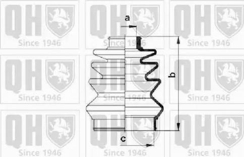 Quinton Hazell QJB982 - Bellow, drive shaft www.autospares.lv