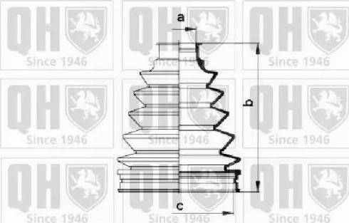 Quinton Hazell QJB930 - Putekļusargs, Piedziņas vārpsta www.autospares.lv