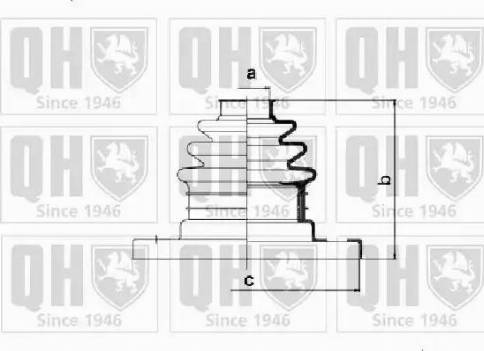 Quinton Hazell QJB937 - Putekļusargs, Piedziņas vārpsta www.autospares.lv