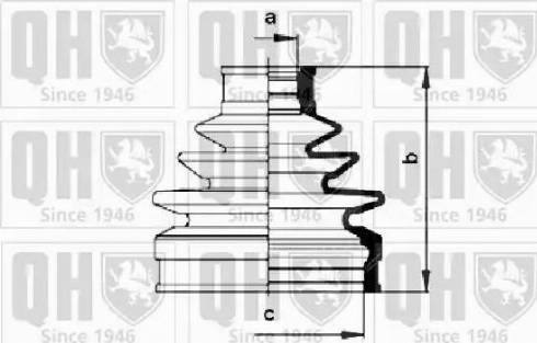 Quinton Hazell QJB920 - Putekļusargs, Piedziņas vārpsta autospares.lv