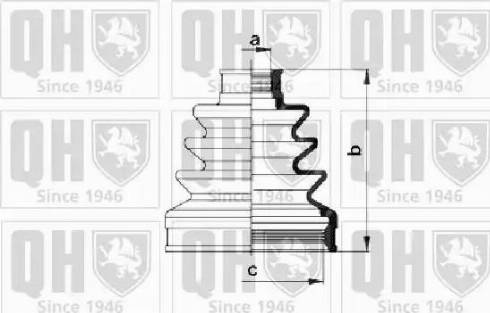 Quinton Hazell QJB979 - Putekļusargs, Piedziņas vārpsta www.autospares.lv