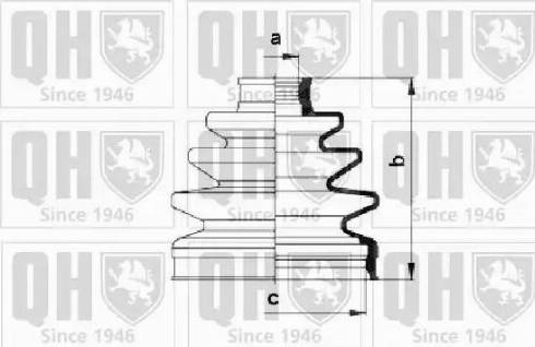 Quinton Hazell QJB974 - Putekļusargs, Piedziņas vārpsta www.autospares.lv