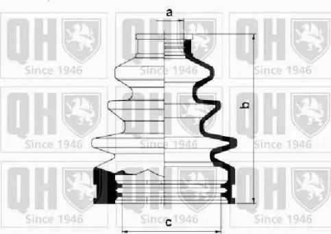 Quinton Hazell QJB499 - Bellow, drive shaft www.autospares.lv