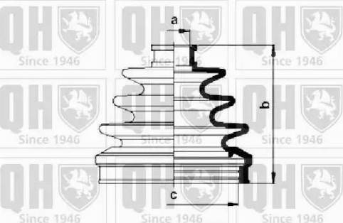 Quinton Hazell QJB495 - Putekļusargs, Piedziņas vārpsta autospares.lv