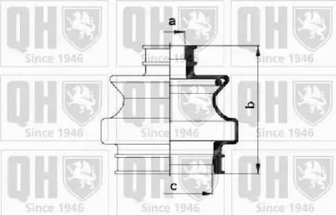 Quinton Hazell QJB460 - Putekļusargs, Piedziņas vārpsta www.autospares.lv