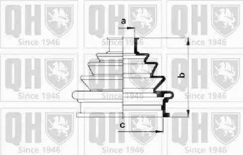 Quinton Hazell QJB482 - Bellow, drive shaft www.autospares.lv