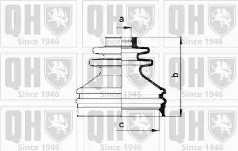 Quinton Hazell QJB433 - Putekļusargs, Piedziņas vārpsta autospares.lv