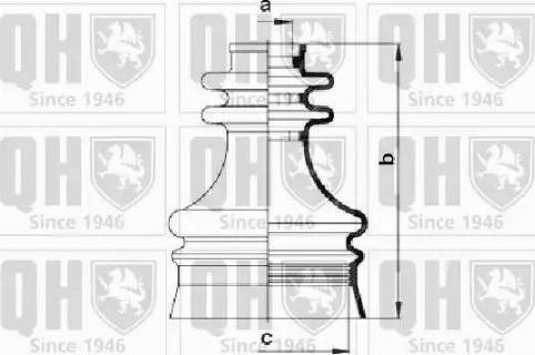 Quinton Hazell QJB474 - Putekļusargs, Piedziņas vārpsta www.autospares.lv