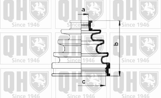 Quinton Hazell QJB476 - Putekļusargs, Piedziņas vārpsta autospares.lv