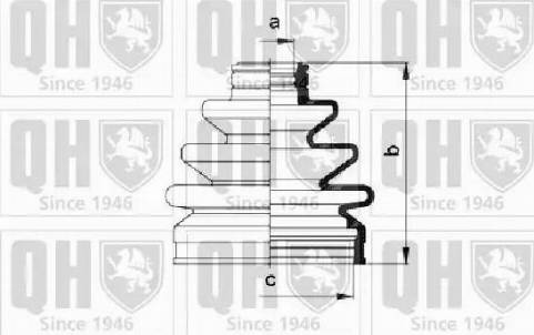 Quinton Hazell QJB477 - Putekļusargs, Piedziņas vārpsta www.autospares.lv