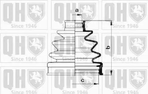 Quinton Hazell QJB558 - Putekļusargs, Piedziņas vārpsta autospares.lv