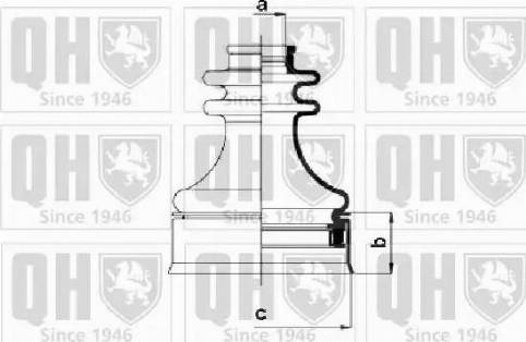 Quinton Hazell QJB568 - Putekļusargs, Piedziņas vārpsta www.autospares.lv