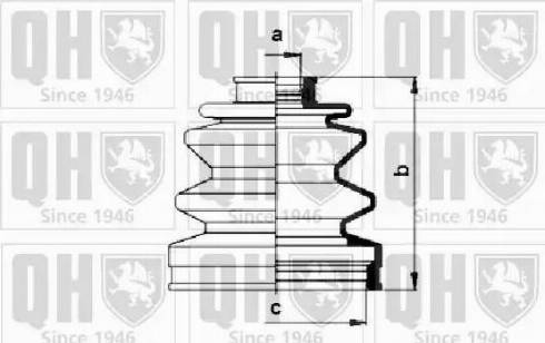 Quinton Hazell QJB532 - Putekļusargs, Piedziņas vārpsta www.autospares.lv