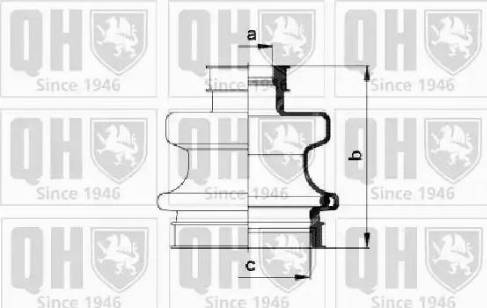 Quinton Hazell QJB601 - Putekļusargs, Piedziņas vārpsta www.autospares.lv